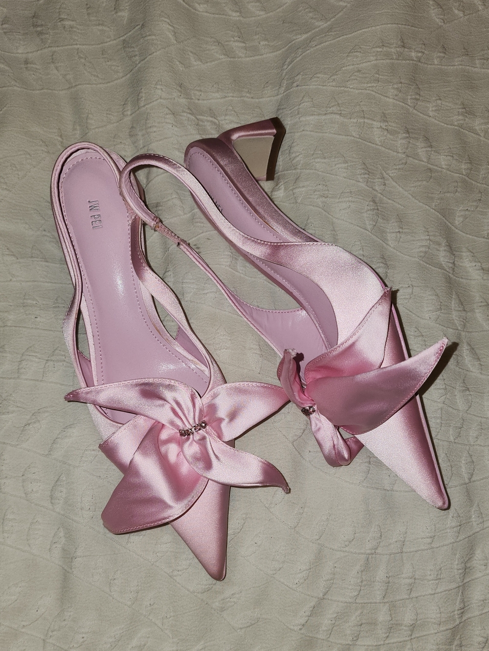 JW Pei Pink Satin Shoes Size 6 New